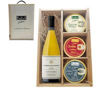 LOS PEPERETES Pack Superior Marisco Gallego + Vino Blanco Remírez de Ganuza | Berberechos al Natural ×2 · Centollo al Natural ×2 · Lubina al Albariño ×2 | Delicatessen Artesanal