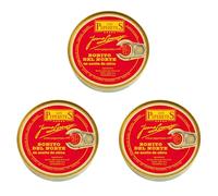 LOS PEPERETES x3 Lata Bonito en Aceite de Oliva 120 g | Bonito del Atlántico Gourmet | Conserva Artesanal Gallega | Envasado a Mano con Aceite de Oliva Virgen Extra | Producto Natural y Saludable