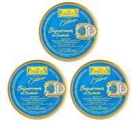 LOS PEPERETES x3 Lata Boquerones en Escabeche 120 g | Conserva Gourmet Gallega | Boquerones Pequeños del Atlántico en Aceite de Oliva y Vinagre Natural | Elaboración Artesanal | Sabor Tradicional