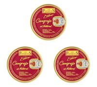 LOS PEPERETES x3 Lata Cangrejo al Natural Buey de Mar 120 g | Marisco Gallego Gourmet | Carne de Cangrejo del Atlántico | Conserva Artesanal y Natural | Sabor Tradicional del Mar de Galicia