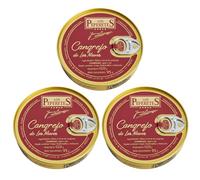 LOS PEPERETES x3 Lata Cangrejo de las Nieves 120 g | Marisco Gallego Gourmet | Carne de Cangrejo del Atlántico | Conserva Artesanal y Natural | Producto Premium con Sabor del Mar de Galicia