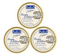 LOS PEPERETES x3 Lata Navajas Finisterre al Natural 120 g | Marisco Gallego Gourmet | 10-12 Piezas | Elaboración Artesanal | Conserva Premium de las Rías Gallegas | Sabor Auténtico del Atlántico