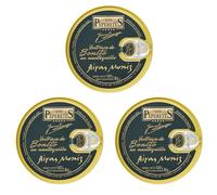 LOS PEPERETES x3 Lata Ventresca en Mantequilla Arias Ortiz 120 g | Conserva Gourmet Gallega | Ventresca del Atlántico en Mantequilla Tradicional | Elaboración Artesanal | Sabor Exclusivo de Galicia
