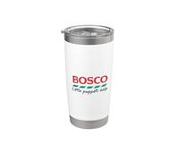 Los pequeños títeres de Bosco ayudan a la nostalgia irlandesa, diseño retro de los 80 Vaso térmico de acero inoxidable de doble pared