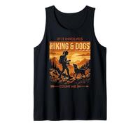 Los Perros de Senderismo cuentan Conmigo en Sendero de Aventura Camiseta sin Mangas