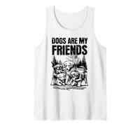 Los perros me enseñan lo que significa la amistad | Lealtad y paciencia Camiseta sin Mangas