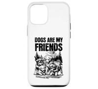 Los perros me enseñan lo que significa la amistad | Lealtad y paciencia Carcasa para iPhone 12/12 Pro