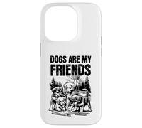 Los perros me enseñan lo que significa la amistad | Lealtad y paciencia Carcasa para iPhone 14 Pro