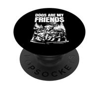 Los perros me enseñan lo que significa la amistad | Lealtad y paciencia PopSockets PopGrip Adhesivo
