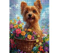 Los Perros Son Lindos Puzzle 1000 Piezas, Rompecabezas Adultos Puzzle, Desafiante Puzzles de Decoración Juego de, Entretenimiento Juego Educativo para Toda la Familia, para Regalo Decoración DX0YL7278