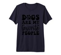 Los Perros Son mi Gente Favorita Amante de los Perros Cita Diversión Camiseta Premium