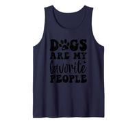 Los Perros Son mi Gente Favorita Amante de los Perros Cita Diversión Camiseta sin Mangas