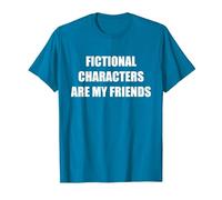 Los Personajes de ficción Son mis Amigos Camiseta, Hombre, Zafiro, 3XL
