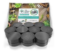 Los pies para macetas Invisibles Garden Gecko para macetas y Flores de Exterior. Elevadores de Goma Maciza con Agarre de Superficie Antideslizante | Paquete 20