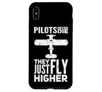 Los Pilotos Nunca Mueren, Solo vuelan más Alto Piloto Carcasa para iPhone XS MAX