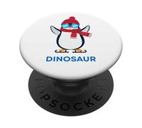 Los pingüinos Divertidos Son Dinosaurios PopSockets PopGrip Adhesivo