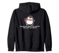 Los pingüinos me Hacen Feliz no Tan Divertido pingüino Sudadera con Capucha