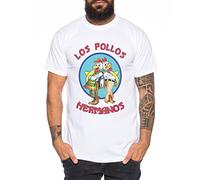 Los Pollos Camiseta de Hombre Hermanos Bad Heisenberg Breaking, Farbe2:Blanco;Größe2:S
