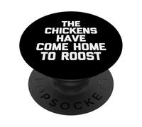Los Pollos han Vuelto a casa para Roost - Granjero de Dicho Divertido PopSockets PopGrip Adhesivo