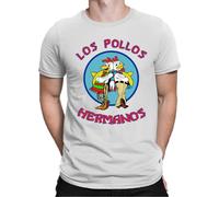 Los Pollos Hermanos Breaking Bad Heisenberg - Camiseta para hombre, Blanco, L