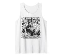 Los Pollos me Hacen Sentir Menos Asesinato Terapia de gallinero Camiseta sin Mangas