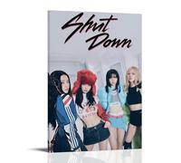 Los pósteres de pared en lienzo de Blackpink son adecuados para dormitorio, comedor y sala de estar. Hermosas obras de arte son un gran regalo para amigos, estilo marco, 20 x 30 cm