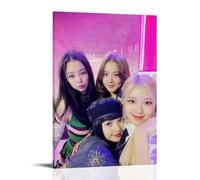 Los pósteres de pared en lienzo de Blackpink son adecuados para dormitorio, comedor y sala de estar. Hermosas obras de arte son un gran regalo para amigos, estilo marco, 20 x 30 cm