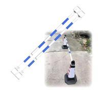 Los Postes de Seguridad Teles, Postes Ajustables para el Control del tráfico, con Alturas de 4,1 a 6,56 pies, Paquetes de 1 a 20 Postes, Que Incluyen 2 Conos Azules y Blancos, Son Ideales pa
