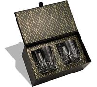 Los Primeros Vasos de Cristal Ecológico del Mundo - Vaso de Whisky Europeo Modelo Imperial (355 ml) - Vaso de Cata para Scotch, Bourbon y Cócteles - Elegante Caja de Regalo con Lámina de Oro de ROCKS