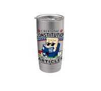 Los profesores de historia leen la constitución Artículos divertidos enseñan Vaso térmico de acero inoxidable de doble pared