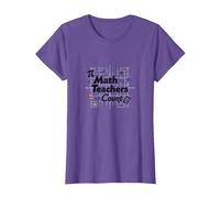Los Profesores de matemáticas cuentan: Regalo de Agradecimiento para educadores Camiseta, Mujer, Morado Jaspeado, 3XL