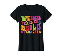 Los Profesores extraños construyen el Personaje Retro Daisy Teacher Life Camiseta gráfica económica, Mujer, Negro, M