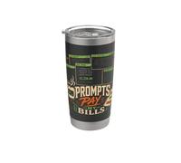 Los Prompts Pagan Mi Rutina Creativa IA Vaso térmico de acero inoxidable de doble pared