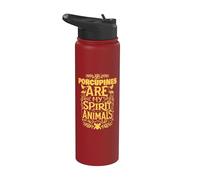 Los puercoespines son mis animales espíritus Stainless Steel Insulated Water Bottle