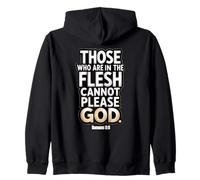 Los Que están en la Carne no Pueden agradar a Dios Romanos 8:8 Sudadera con Capucha