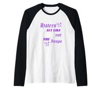 Los Que odian el Color Morado actúan como si no supieran el gráfico Camiseta Manga Raglan
