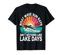 Los rayos de sol de las olas del barco no son nada como los días del lago de verano Camiseta