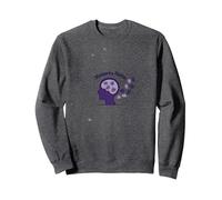 Los Recuerdos importan: Rompecabezas Cerebral de Conciencia sobre el Alzheimer Sudadera, Unisex para Adultos, Jaspeado Oscuro, L