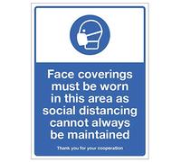 Los revestimientos faciales deben llevarse en esta área, ya que el distanciamiento social no siempre se puede mantener