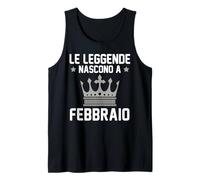 Los Reyes Nacen en febrero cumpleaños Italia Camiseta sin Mangas