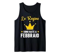 Los Reyes Nacen en febrero de cumpleaños Italia Camiseta sin Mangas