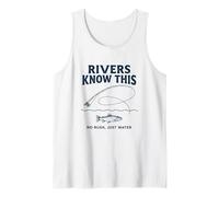 Los ríos de Pesca con Mosca conocen a Este Pescador Vivir Lentamente al Aire Libre Camiseta sin Mangas