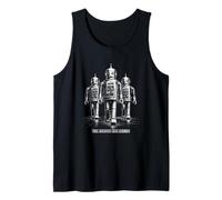 Los Robots están llegando Retro Sci Fi Robot Invasión Camiseta sin Mangas