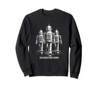 Los Robots están llegando Retro Sci Fi Robot Invasión Sudadera