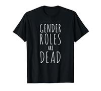 Los Roles de género están Muertos - Lema de Igualdad Camiseta gráfica económica, Hombre, Negro, L