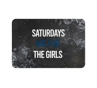 Los Sábados Son para Las Chicas Alfombra Exterior Secado Rápido Alfombra Baño Antideslizante Felpudos para Hogar Bañera Ducha 40X60Cm