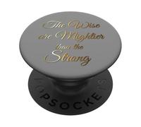 Los sabios Son más poderosos. Proverbio Cristiano, PopSockets PopGrip Adhesivo