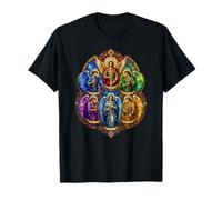 Los Seis Arcángeles Ángeles Sagrados albergan vidrieras Camiseta