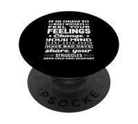 Los Sentimientos del Consejero Escolar cambian Comparta Sus luchas PopSockets PopGrip Adhesivo