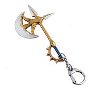 Los Siete Pecados Capitales Llavero Anime Meliodas Arma Colgante de Metal Llavero con Abrebotellas en Forma de Hacha Accesorios Encanto Joyería Regalos, Tipo 3, 11cm